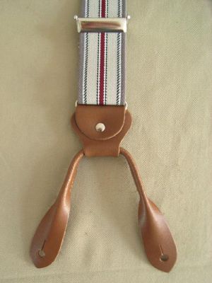 Hosentr�ger - Typ 2 Grau/Bordeaux