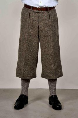 Knickerbockerhose Modell 1938, Tweed, Brauntne meliert