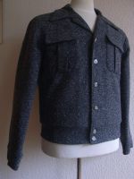 Blouson USA Modell 1940 Fischgrat, Grau / Schwarz meliert