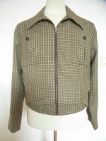 Blouson Modell 1938, Grnton/ Braun kariert