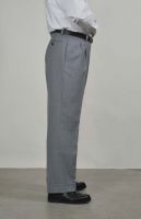 Bundfaltenhose Modell Hepcat 47, Typ 2 Hellgrau meliert.