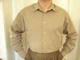 Herrenhemd Modell 1930 Heinz, Farbe Sand.