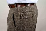 Knickerbockerhose Modell 1938, Tweed, Brauntne meliert