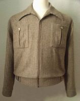 Blouson Modell 1938, Beige/Braun kariert